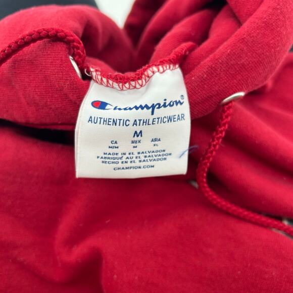 Men's Red Champion Viterbro University Hawks Hoodie Sweatshirt Size Medium - Picture 2 of 6